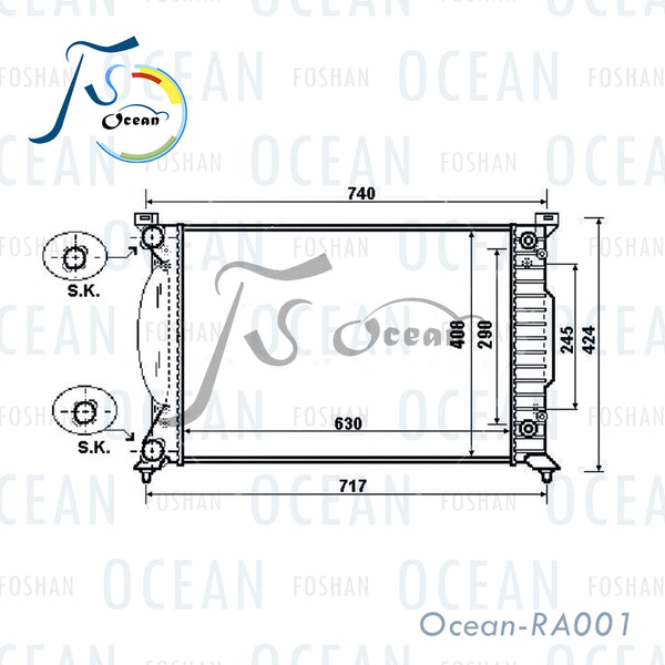 RA0001-Audi-Radiator-8E0121251C